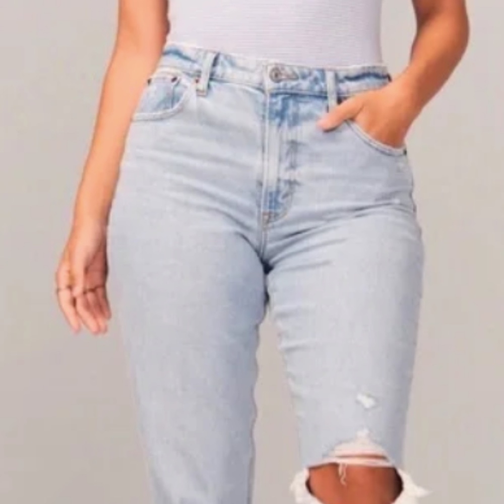 Abercrombie & Fitch: The Mom Jean Curve Love- Size 26S